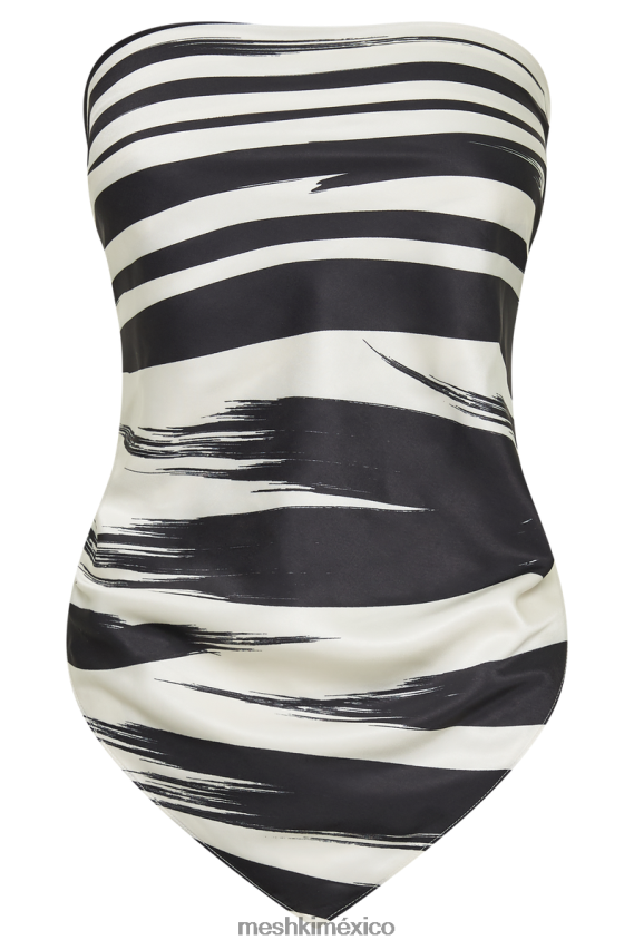 Meshki top tipo pañuelo con estampado laina impresión abstracta ropa H48F8H787