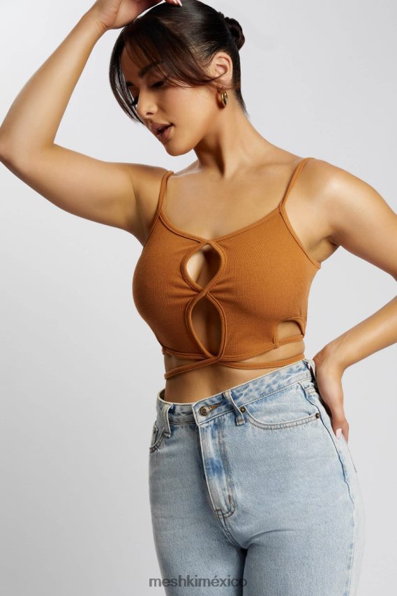 Meshki ayesha camiseta recortada galleta ropa H48F8H1201