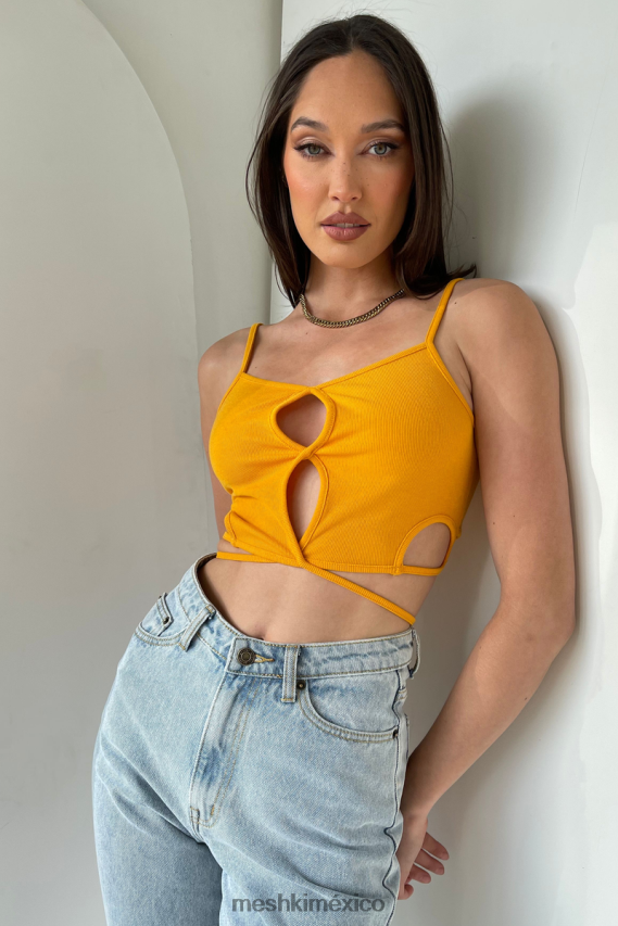 Meshki ayesha camiseta recortada mango ropa H48F8H1199