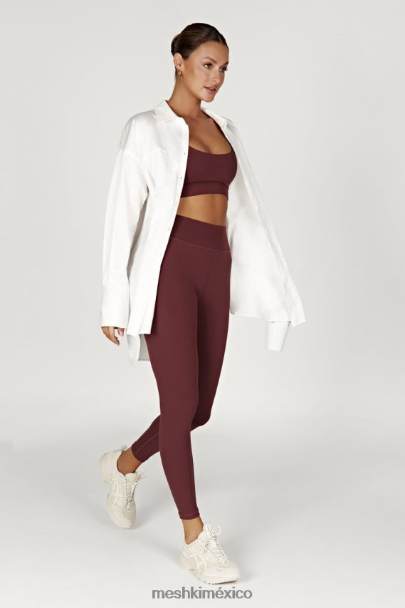 Meshki top corto de tirantes con espalda en V elise caoba ropa H48F8H941