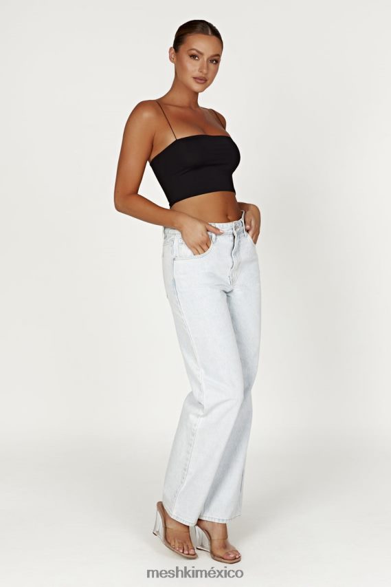 Meshki top corto de tirantes yvonne negro ropa H48F8H939