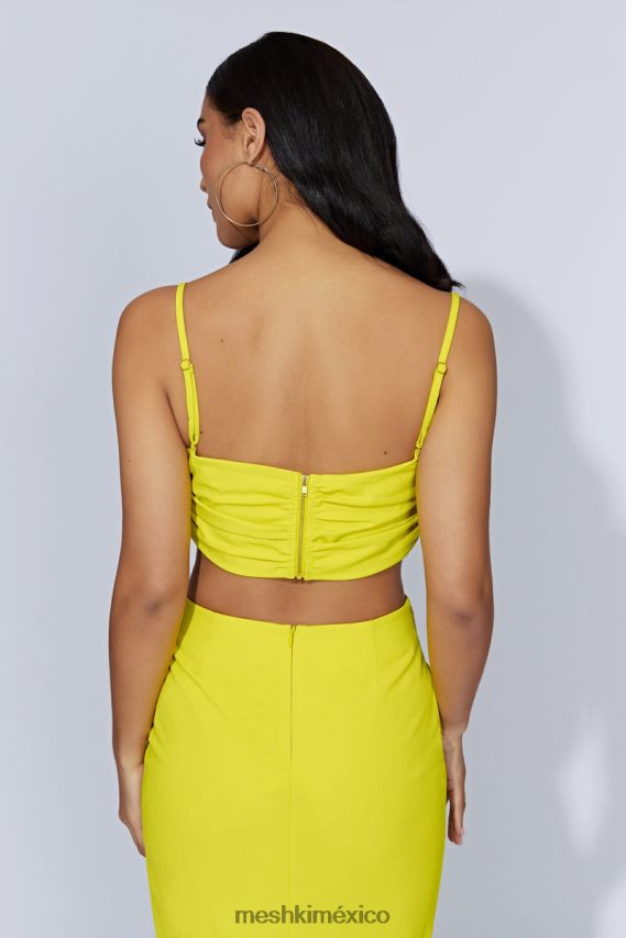 Meshki top corto maryse v-hardware verde fresco ropa H48F8H1106