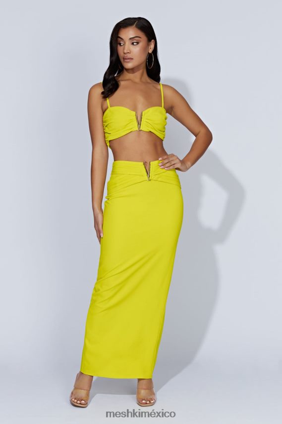 Meshki top corto maryse v-hardware verde fresco ropa H48F8H1106