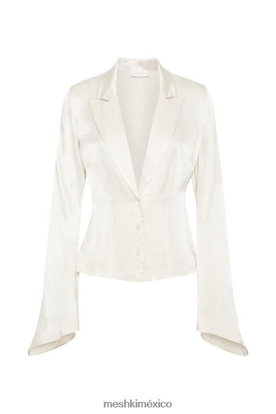 Meshki camisa de manga larga con cuello noa Marfil ropa H48F8H876