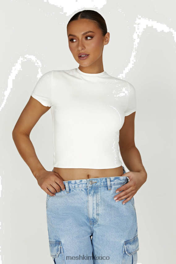 Meshki camiseta larga jeanie blanco ropa H48F8H881