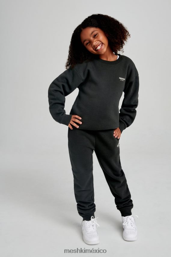 Meshki jersey con cuello redondo phoenix ku anochecer negro ropa H48F8H1501