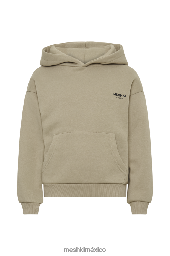 Meshki sudadera con capucha bernie oversize cemento ropa H48F8H912