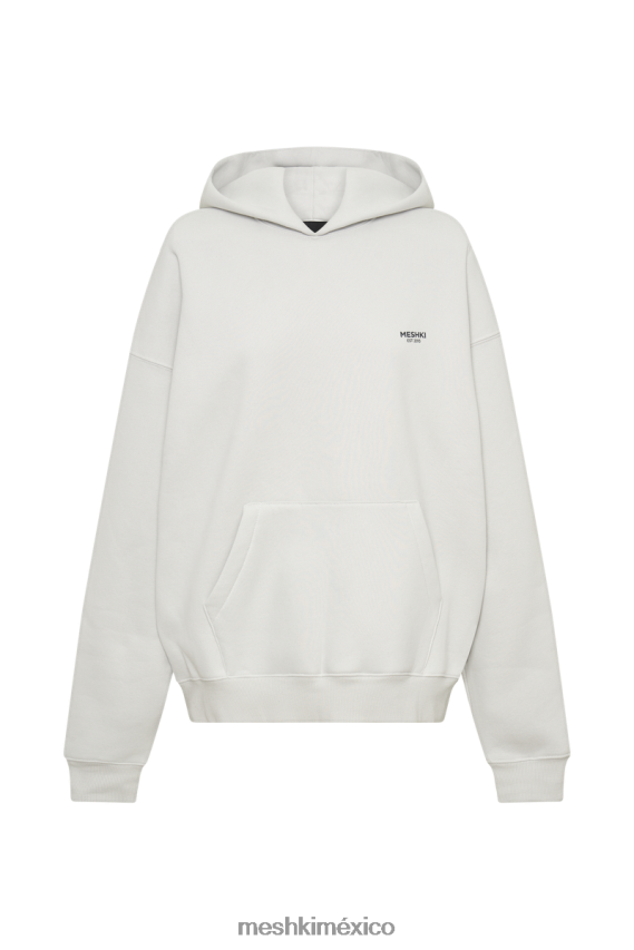 Meshki sudadera con capucha bernie oversize humo gris ropa H48F8H915