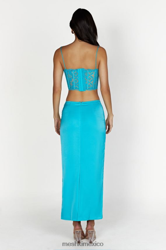 Meshki corpiño de encaje festoneado bellamy aguamarina ropa H48F8H1043