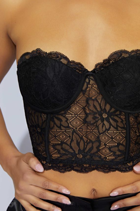 Meshki corsé de encaje alessandra negro ropa H48F8H1083