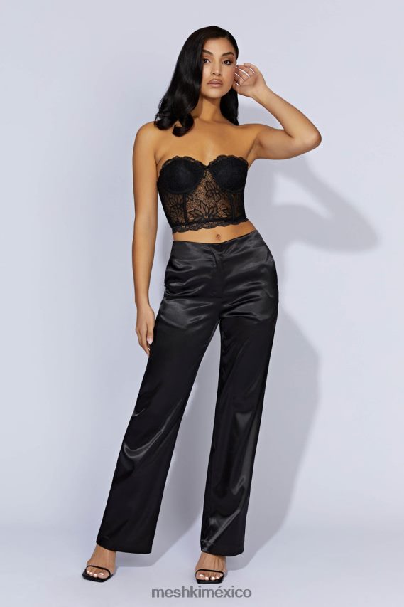 Meshki corsé de encaje alessandra negro ropa H48F8H1083