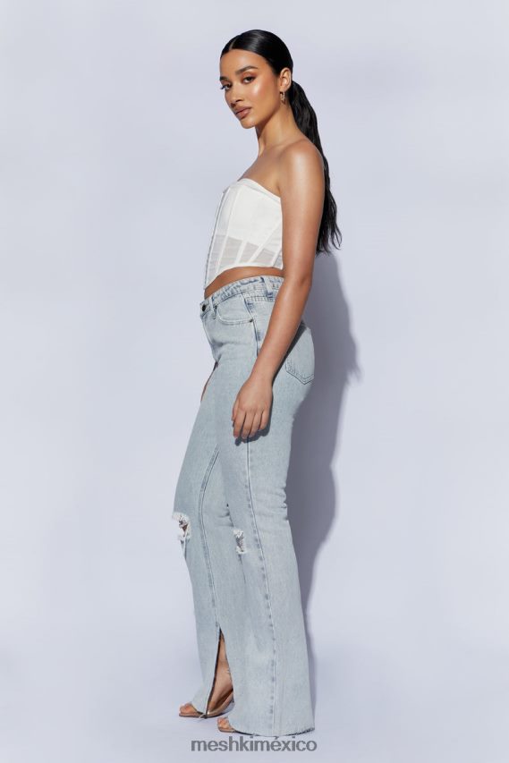 Meshki corsé sin tirantes helen blanco ropa H48F8H1031