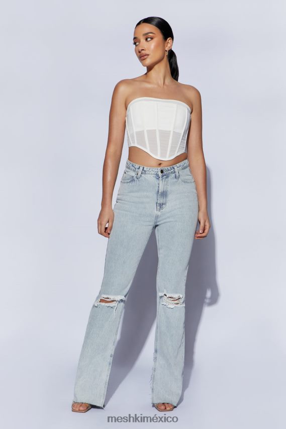 Meshki corsé sin tirantes helen blanco ropa H48F8H1031