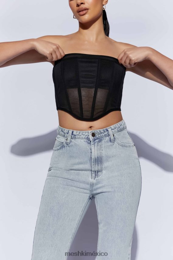 Meshki corsé sin tirantes helen negro ropa H48F8H1035