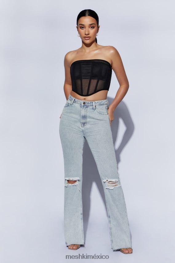 Meshki corsé sin tirantes helen negro ropa H48F8H1035