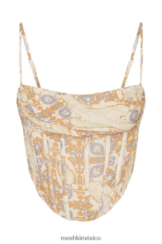 Meshki top corsé cyra impresión persa ropa H48F8H972