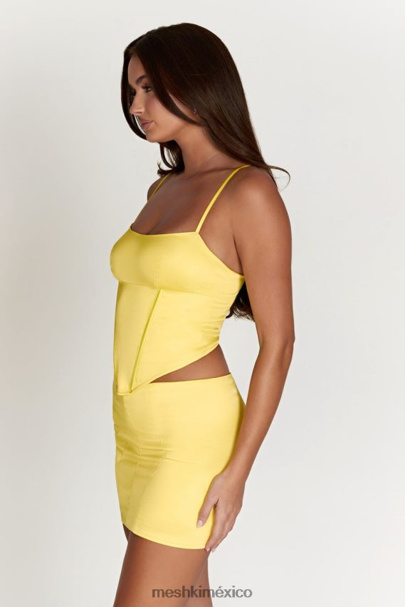 Meshki top corsé largo desirie limón ropa H48F8H1003