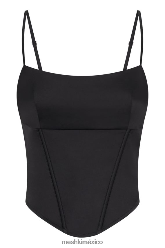 Meshki top corsé largo desirie negro ropa H48F8H1001