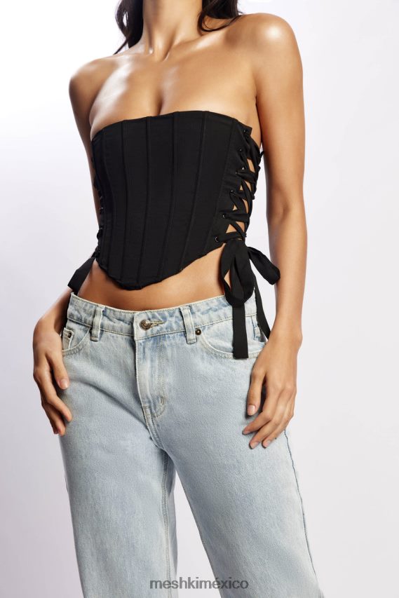 Meshki top corsé sin tirantes elizabeth negro ropa H48F8H1119