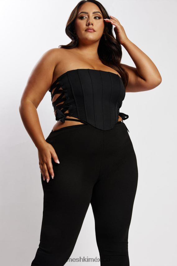 Meshki top corsé sin tirantes elizabeth negro ropa H48F8H1119