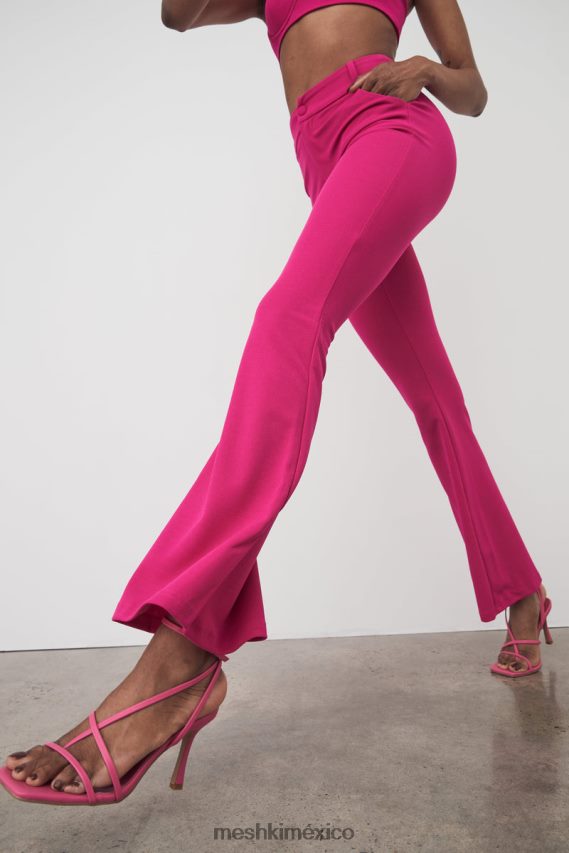 Meshki tacones brandy con correa en el tobillo rosa calzado H48F8H1681