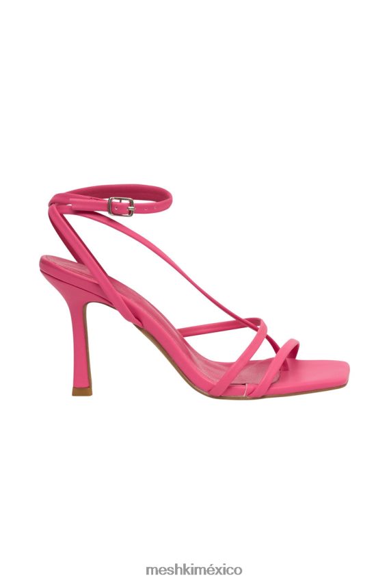 Meshki tacones brandy con correa en el tobillo rosa calzado H48F8H1681